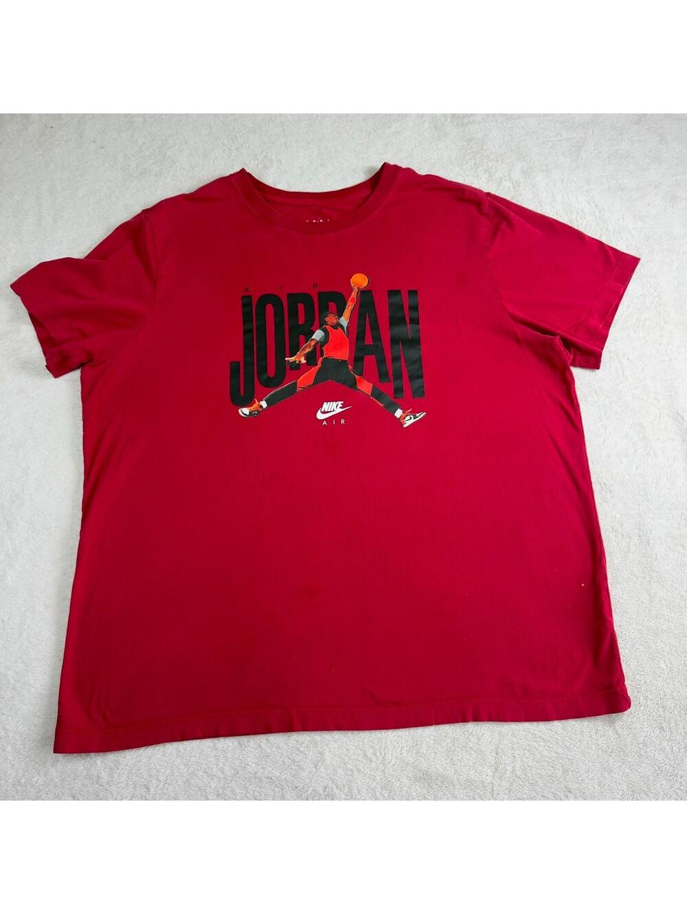 Air Jordan‎ Mens Red T-Shirt Extra Large XL Casual Fit